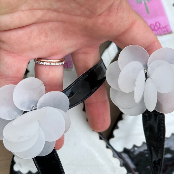 Lilly Pulitzer Y2K Kitten Heels Sandals Size 9.5 Patent Leather - Picture 4 of 11